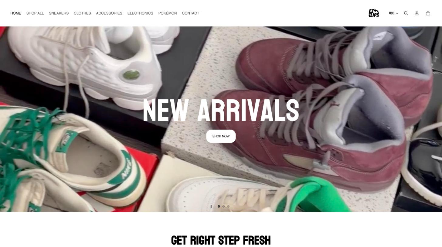 EZ Flips NC homepage